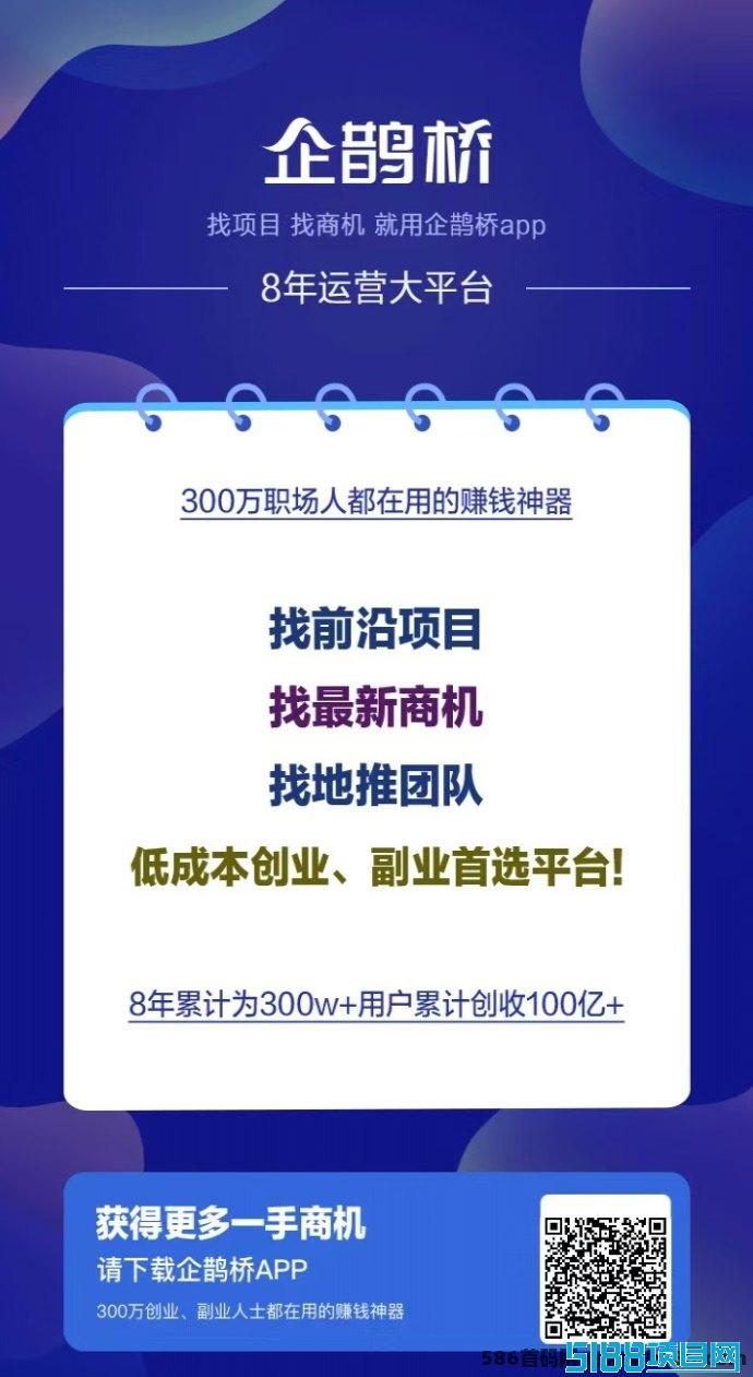 企鹊桥：助你打破项目与人脉的瓶颈，免费领取VIP体验！