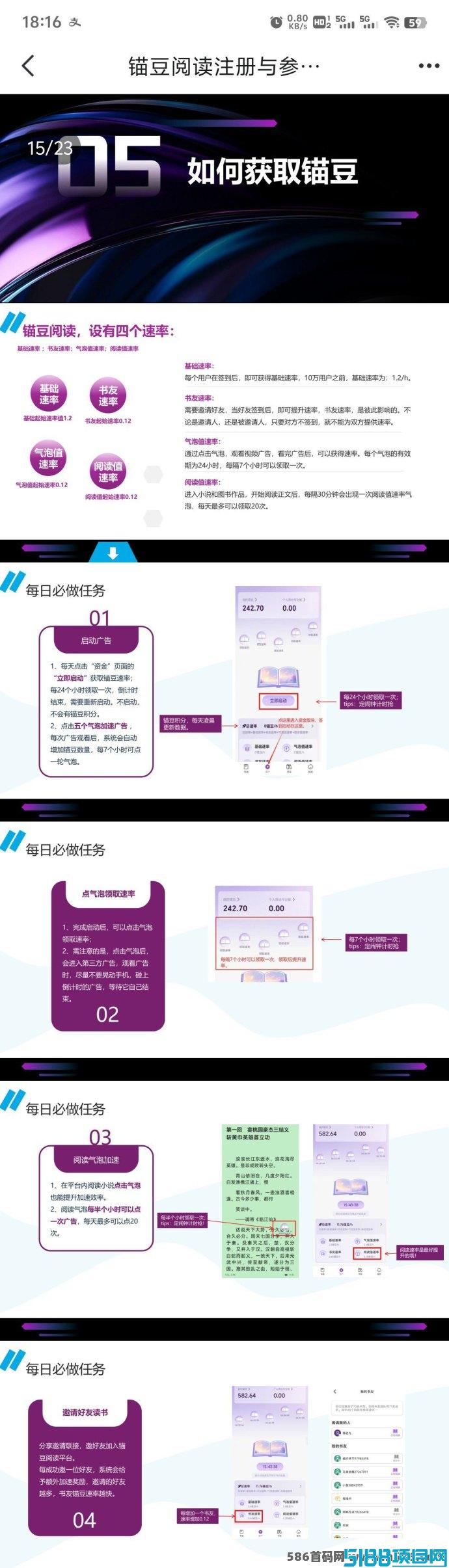 锚豆阅读：赚取分荭，畅享海量小说与被动收入！