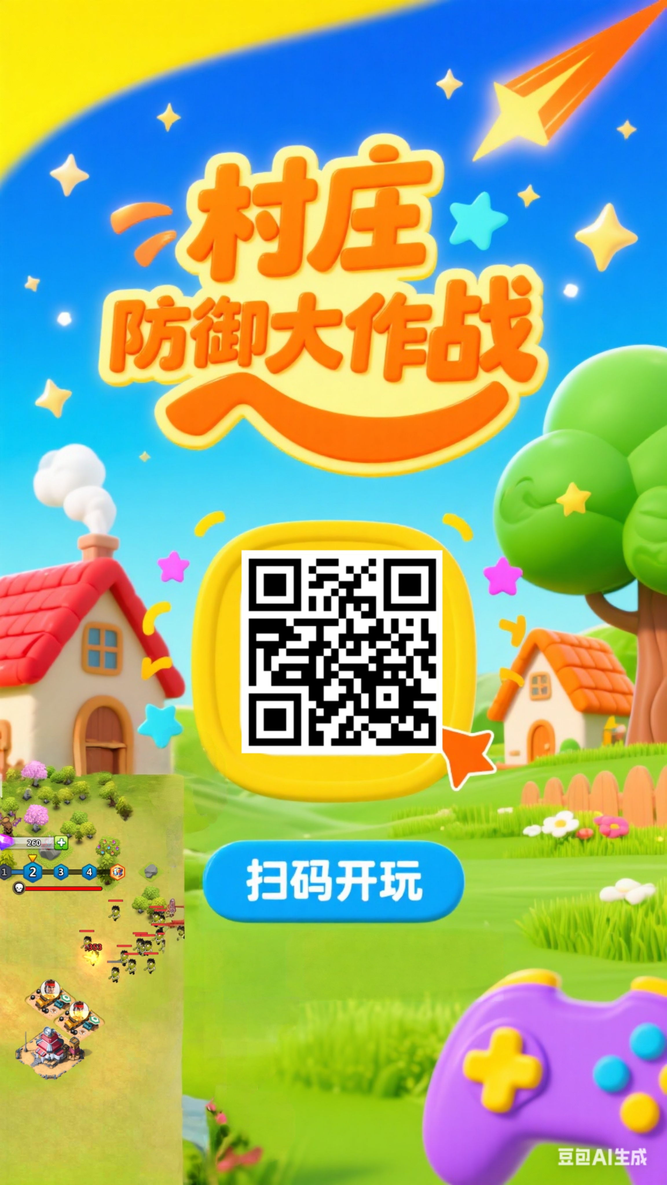 首码村庄防御大作战上线