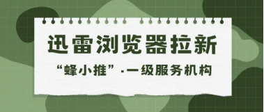 蜂小推，一部手机玩转迅雷浏览器推广，高收益等你来