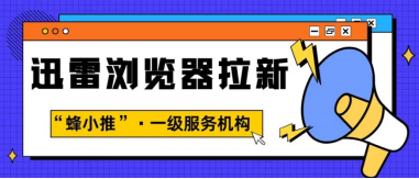 蜂小推，碎片时间变现！选迅雷浏览器拉新准没错