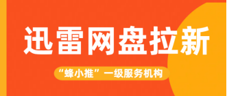 蜂小推，官方授权直达！迅雷网盘推广资格申请一步到位