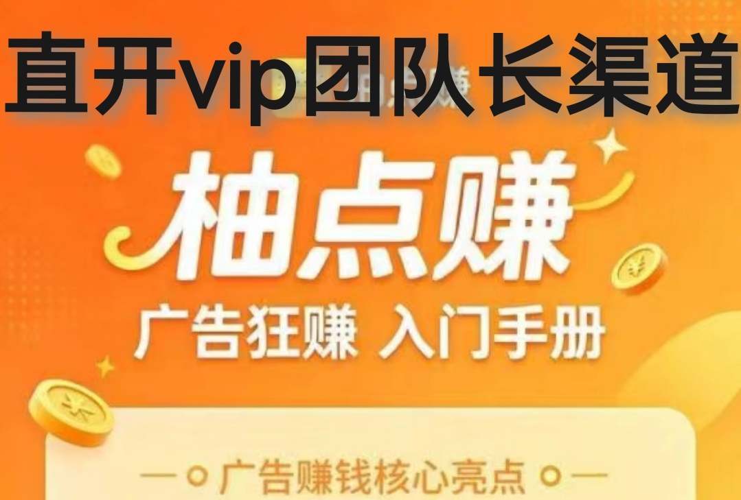 首码柚点赚一手对接总厂，注册即是vip团长渠道奖励