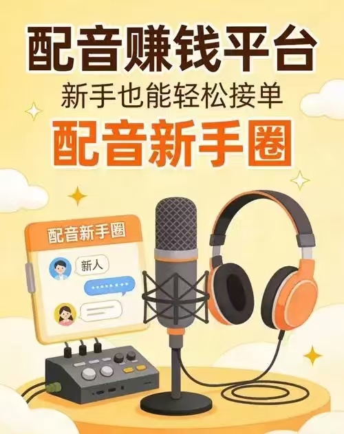 适合新手快速练手，配音挣钱副业变主力不是梦
