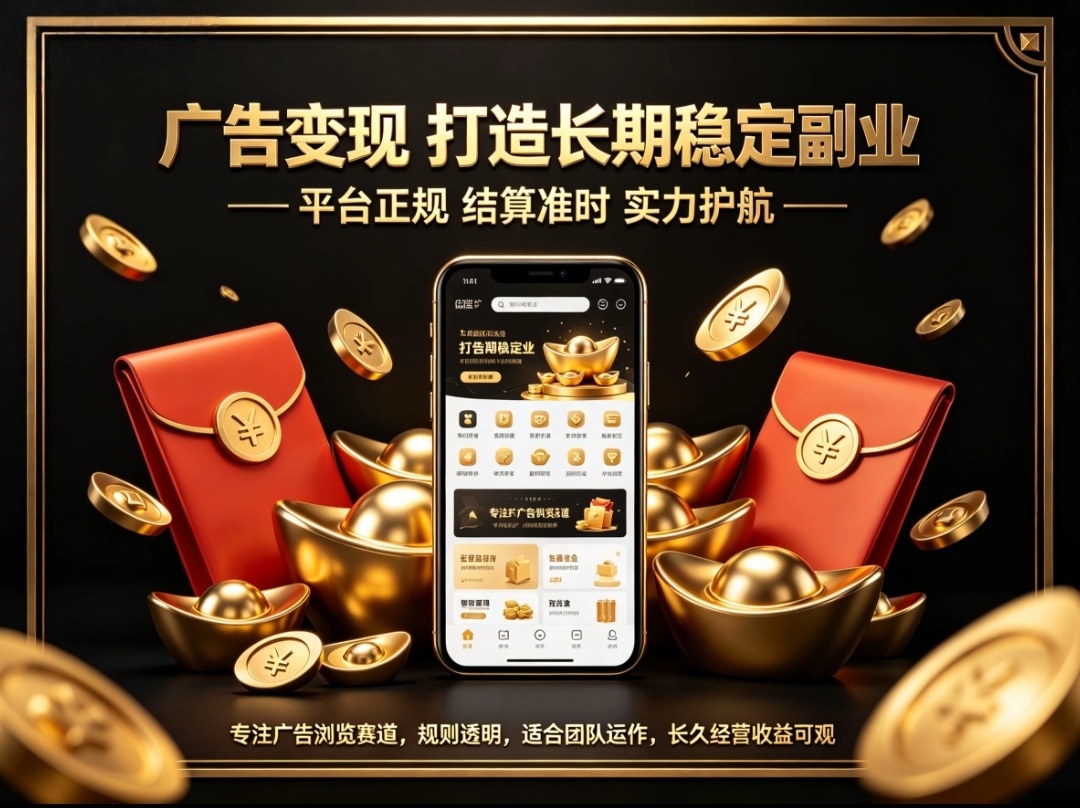 首码趣享蓝海零撸看广告收益直接进兜长期稳定