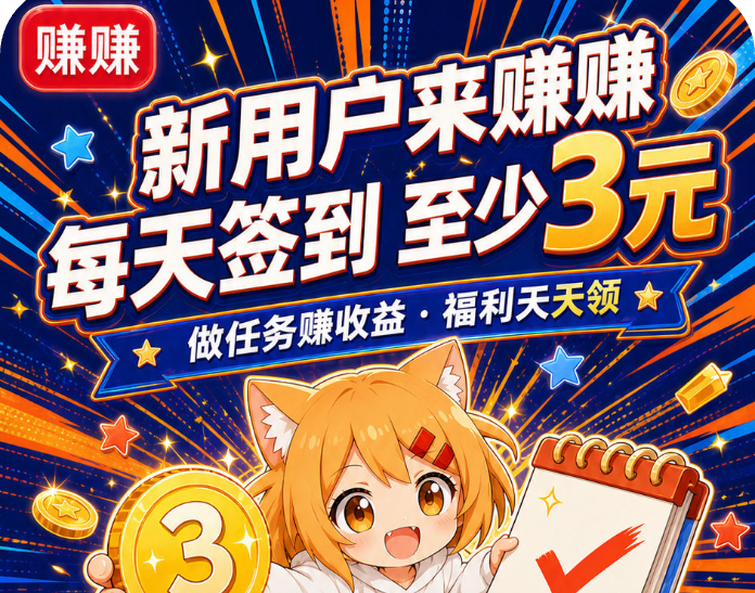 【爽赚首码】每日看6广3元～无强制跳转下载