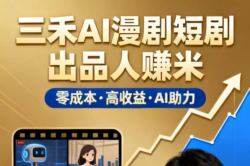 三禾AI漫剧：短剧出品人赚米|AI技术赋能高效